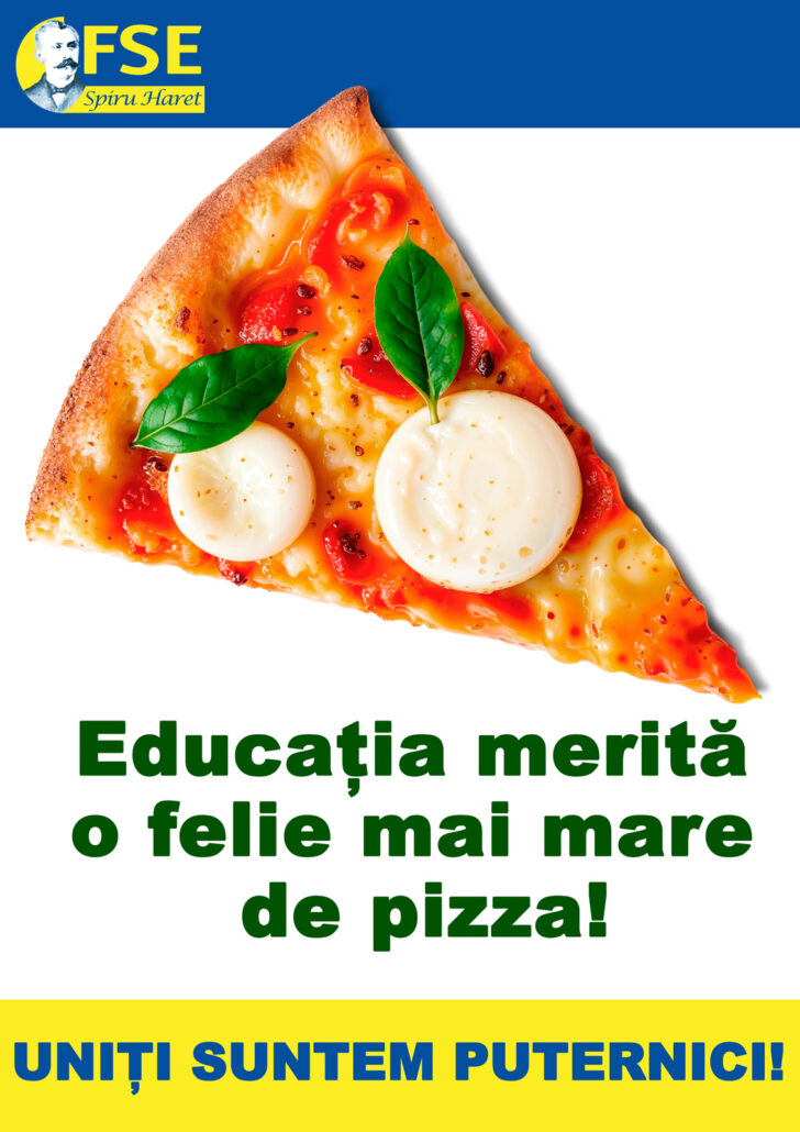 Proteste FSE Spiru Haret Pizza